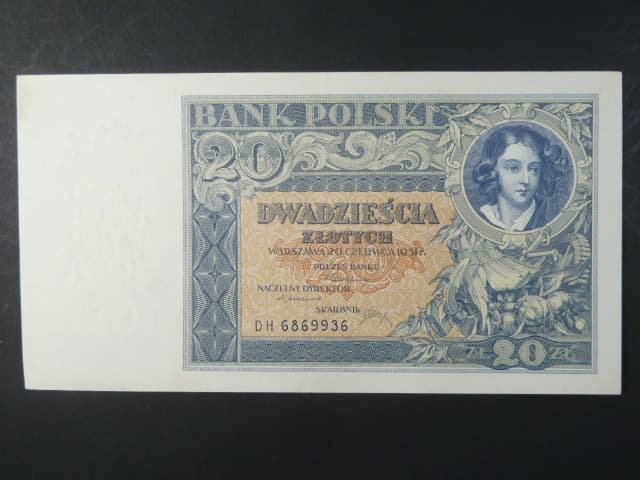 Polsko, 20 Zl 1931 série DH., Ba. PL6c