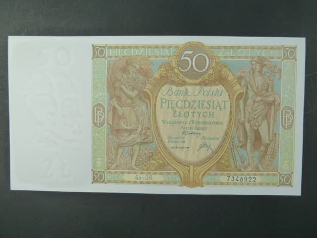 Polsko, 50 Zl 1929 série DR., Ba. PL 9b