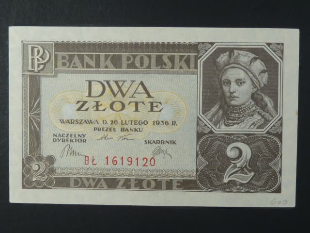 Polsko, 2 Zl 1936 série BL, Ba. PL 2a