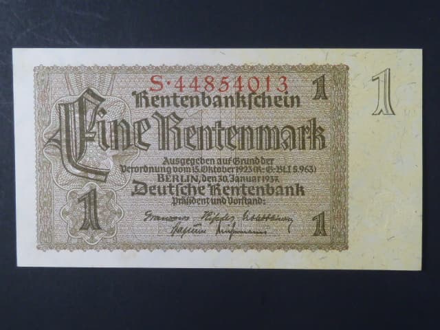 Německo, 1 Rtm 1937 série S, 8-mi místný říšský číslovač, Ba. D11b