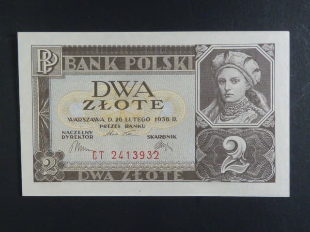 Polsko, 2 Zl 1936 série CT, Ba. PL 2a