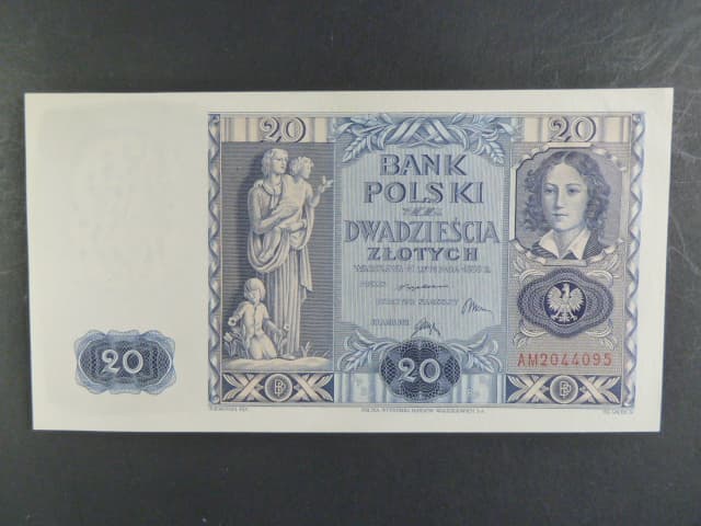Polsko, 20 Zl 1936 série AM, Ba. PL 7