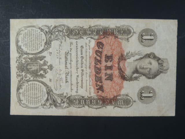 1 Gulden 1.1.1858 série Rr 76