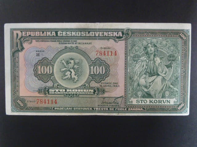 100 Kč 1920 série H