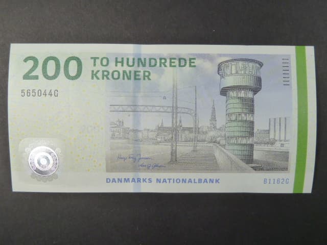 200 Kroner 2016, podpis "Lars Gerrild Sorensen"/"Hugo Frey Jensen", BNB. B937f