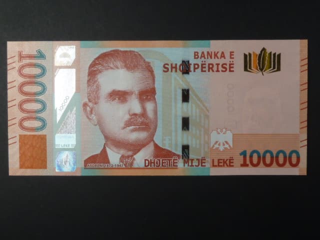 10.000 Leke 2019, podpis "Gent Sejko"/"Virjon Lalollari", BNB. B327