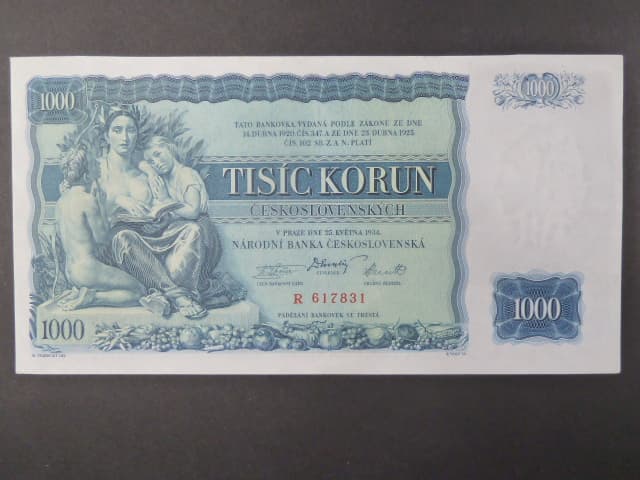 1000 Kč 1934 série R