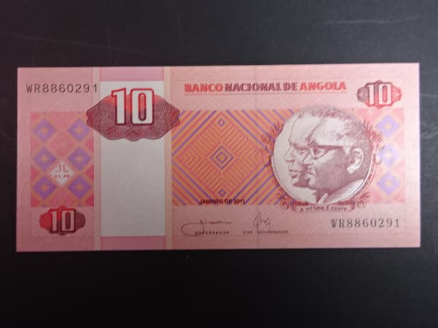 ANGOLA, 10 Kwanzas 2011, BNB. B536c