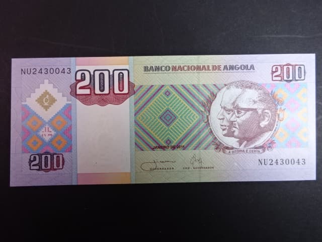 ANGOLA, 200 Kwanzas 2011, BNB. B539b