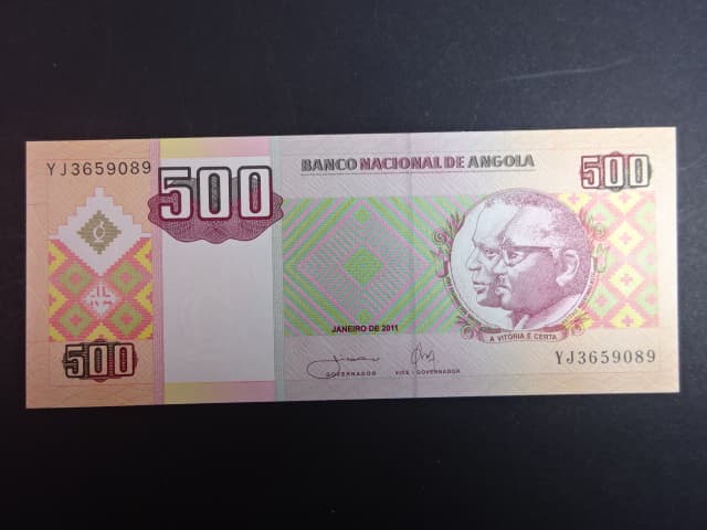 ANGOLA, 500 Kwanzas 2011, BNB. B540b