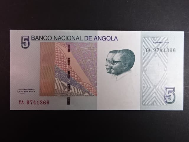 ANGOLA, 5 Kwanzas 2012, BNB. B543a