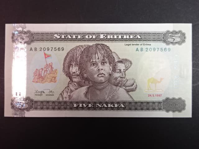 ERITREA, 5 Nakfa 1997, BNB. B102a