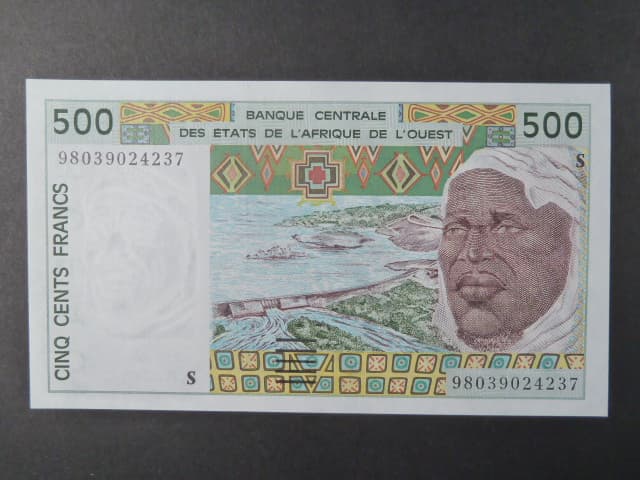 ZÁPADNÍ AFRIKA, GUINEA-BISSAU, 500 Francs 1998 S, BNB. B115Sb