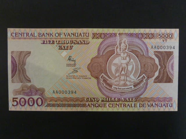 VANUATU, 5000 Vatu 1989, BNB. B104a, Pi. 4