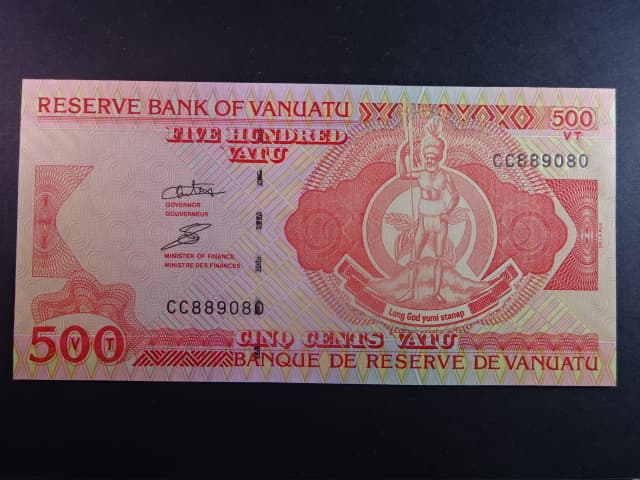 VANUATU, 500 Vatu 2006 série CC, RESERVE BANK, BNB. B201b, Pi. 5