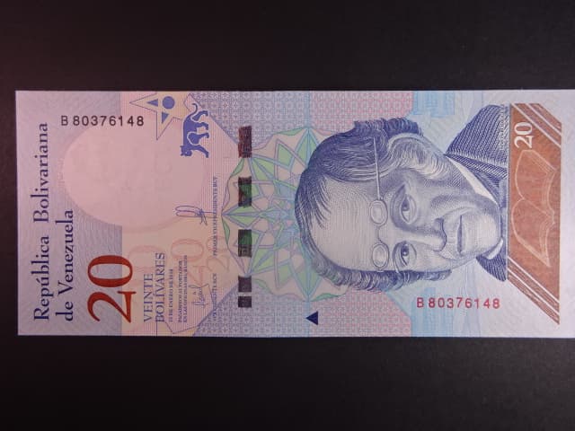 VENEZUELA, 20 Bolivares 2018, BNB. B374a, Pi. 104