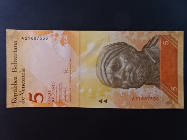 VENEZUELA, 5 Bolivares 2007, BNB. B359a, Pi. 89