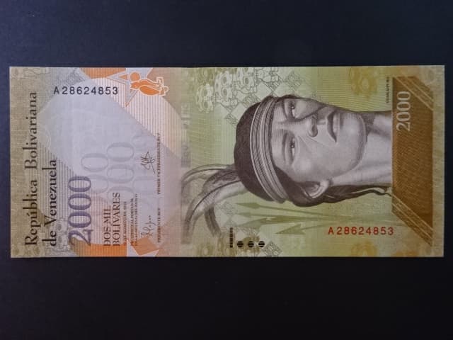 VENEZUELA, 2000 Bolivares 2016, BNB. B366a, Pi. 96