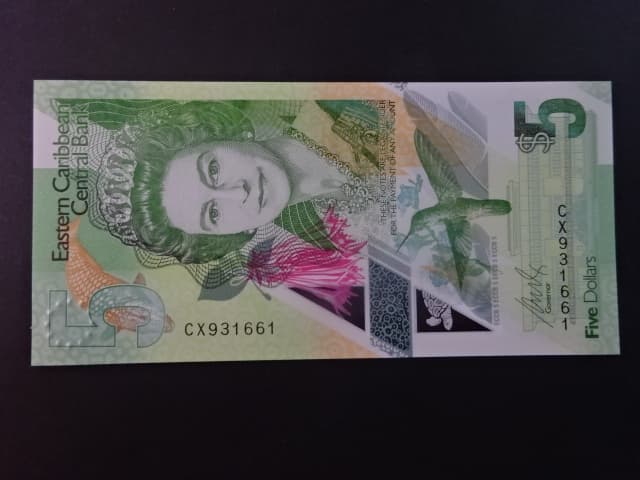 VÝCHODOKARIBSKÉ STÁTY, 5 Dollars 2021, BNB. B240a