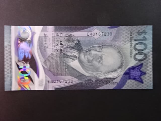 BARBADOS, 100 Dollars 2022, BNB. B244a
