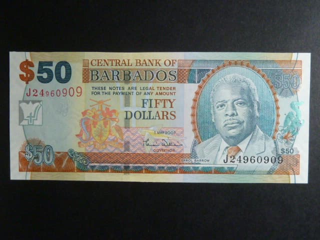 BARBADOS, 50 Dollars 2007, BNB. B229a, Pi. 70