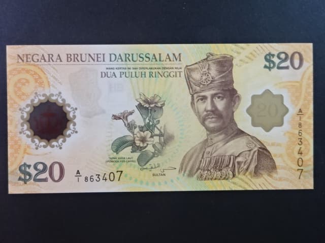 BRUNEJ, 20 Dollars 2007, BNB. B206a, Pi. 34