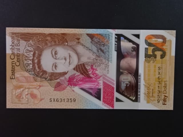 VÝCHODOKARIBSKÉ STÁTY, 50 Dollars 2019, BNB. B243a