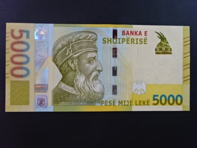 5000 Leke 2020, podpis "Gent Sejko"/"Virjon Lalollari", BNB. B326a