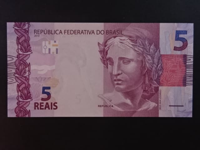 BRAZÍLIE, 5 Reais 2010, BNB. B875a, Pi. 253