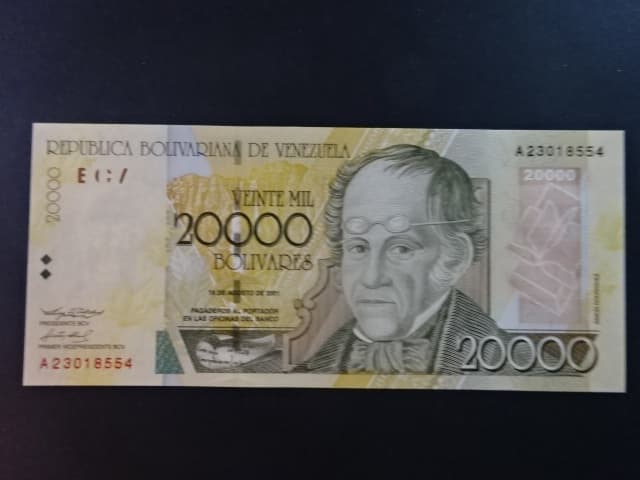 VENEZUELA, 20000 Bolívares 2001, BNB. B355a, Pi. 86