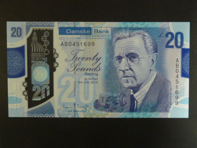 Danske Bank, 20 Pounds 2019, BNB. B504a