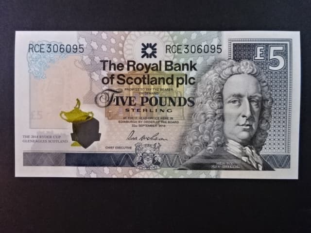 The Royal Bank of Scotland plc, 5 Pounds 2014, BNB. B505a, Pi. 369