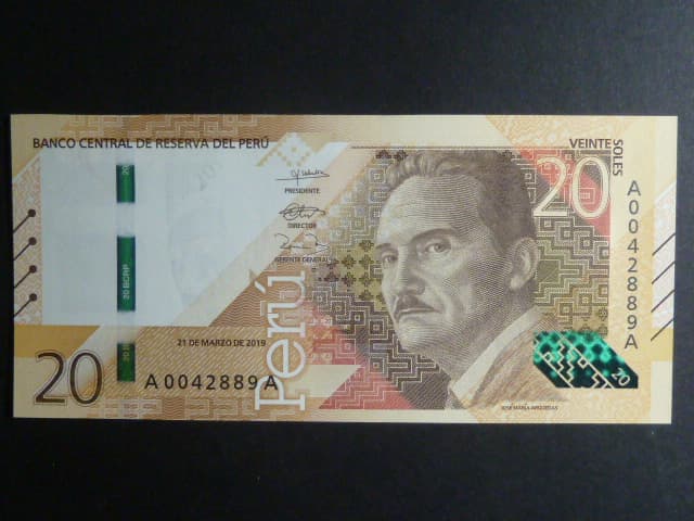 PERU, 20 Soles 2019, BNB. B538a