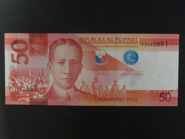FILIPÍNY, 50 Piso 2014, BNB. B1078d, Pi. 207