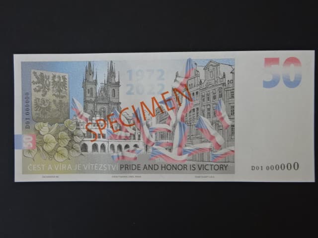 Pamětní tisk ve formě bankovky "50" k narozeninám jaromíra Jágra, anulát D01 000000 , náklad 20 ks, dárkový obal
