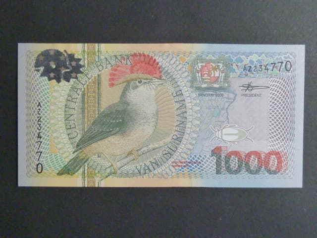 SURINAM, 1000 Gulden 2000, BNB. B536a, Pi. 151