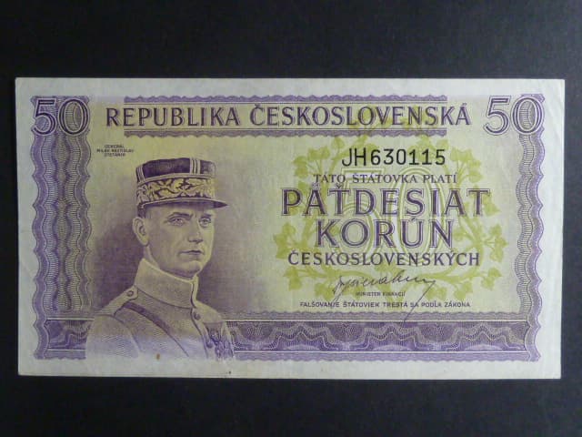 50 Kčs 1945 série JE