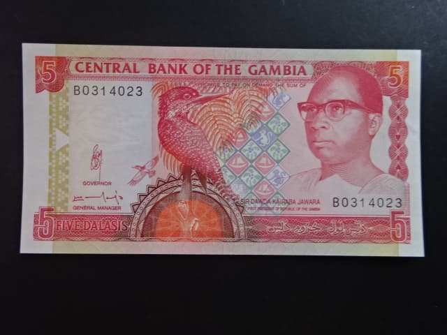 GAMBIE, 5 Dalasis 1991, BNB. B209b, Pi. 12