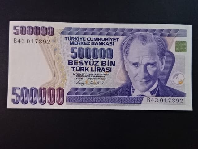 500.000 Turk Lirasi 1993, BNB. B287a, Pi. 208