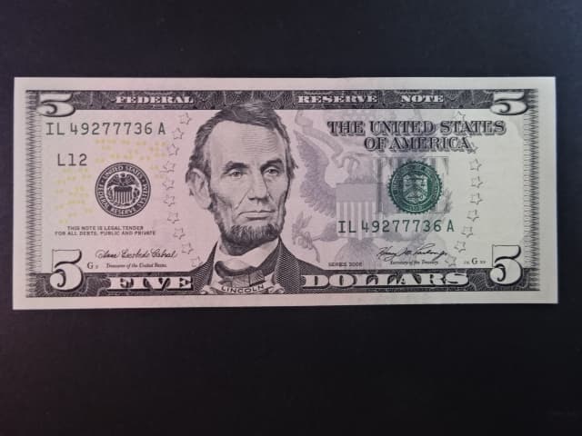 USA, 5 Dollars 2006, Pi. 524