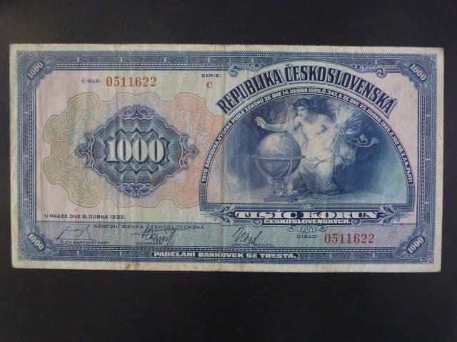 1000 Kč 1932 série C
