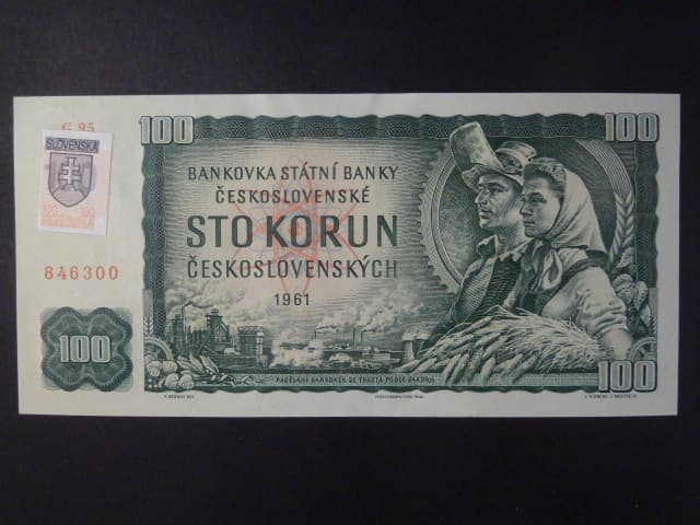 100 Sk 1961/1993 série G 95, kolek, II.vydání číslovač 1c