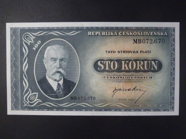 100 Kčs 1945 série MB