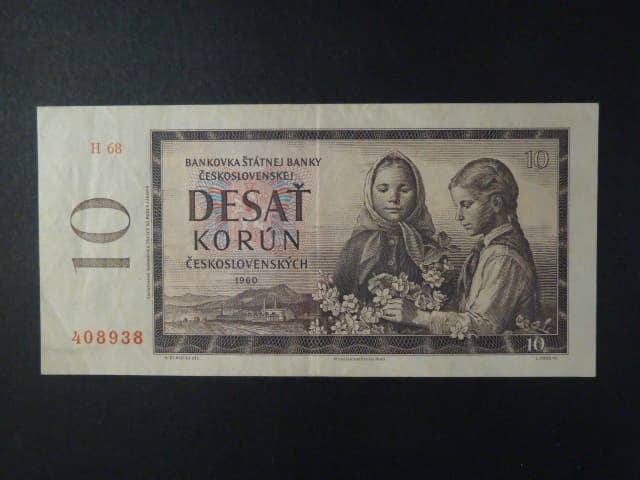 10 Kčs 1960 série H 68