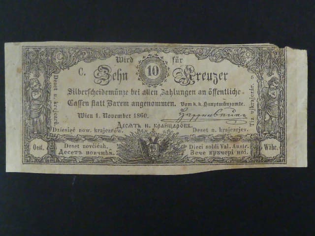 10 Kr 1.11.1860 série C, Ri. 134