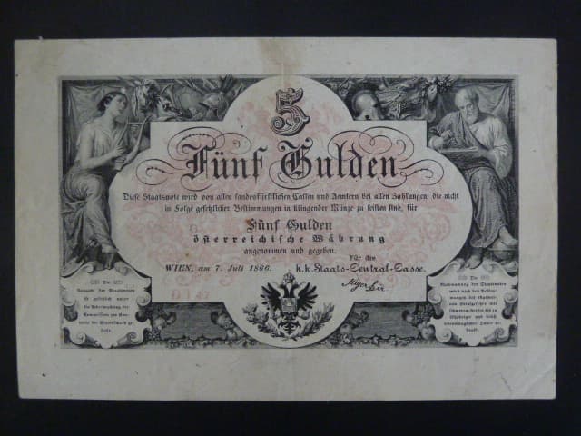 5 Gulden 1866 série Dl 47