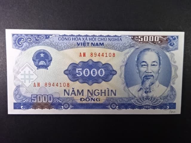 VIETNAM, 5000 Dong 1993, BNB. B336a, Pi. 108