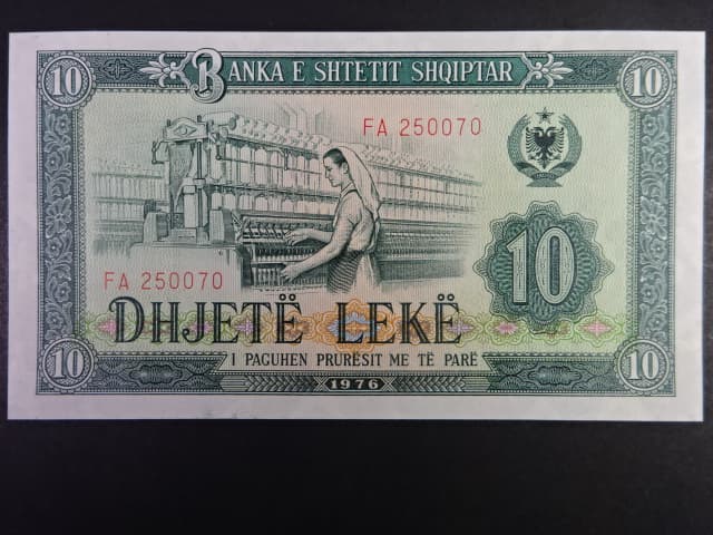 10 Leke 1976, BNB. B221b, Pi. 43