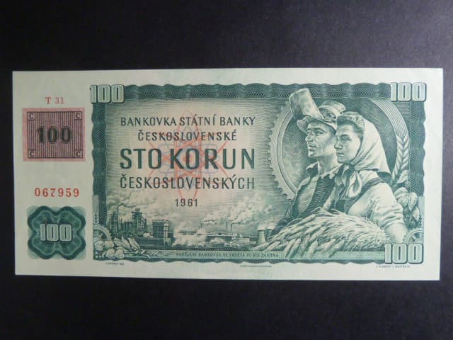 100 Kč 1961/1993 série T 31, kolek