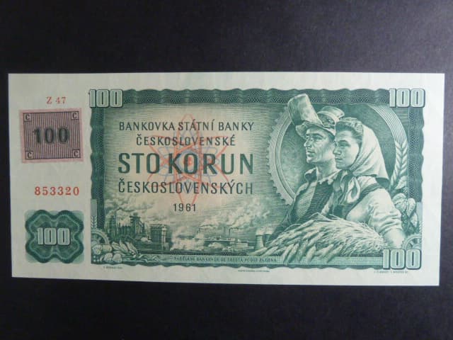 100 Kč 1961/1993 série Z 47, kolek